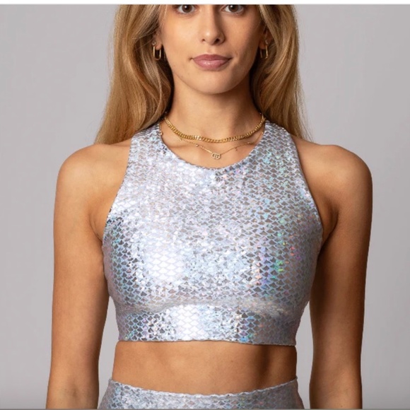 Emily Hsu Crystal Mermaid Crop - Size Small *BRAND NEW with TAG* - Picture 3 of 4